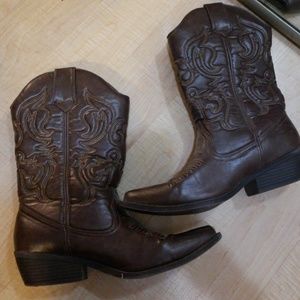Dark Brown Cowboy Boots